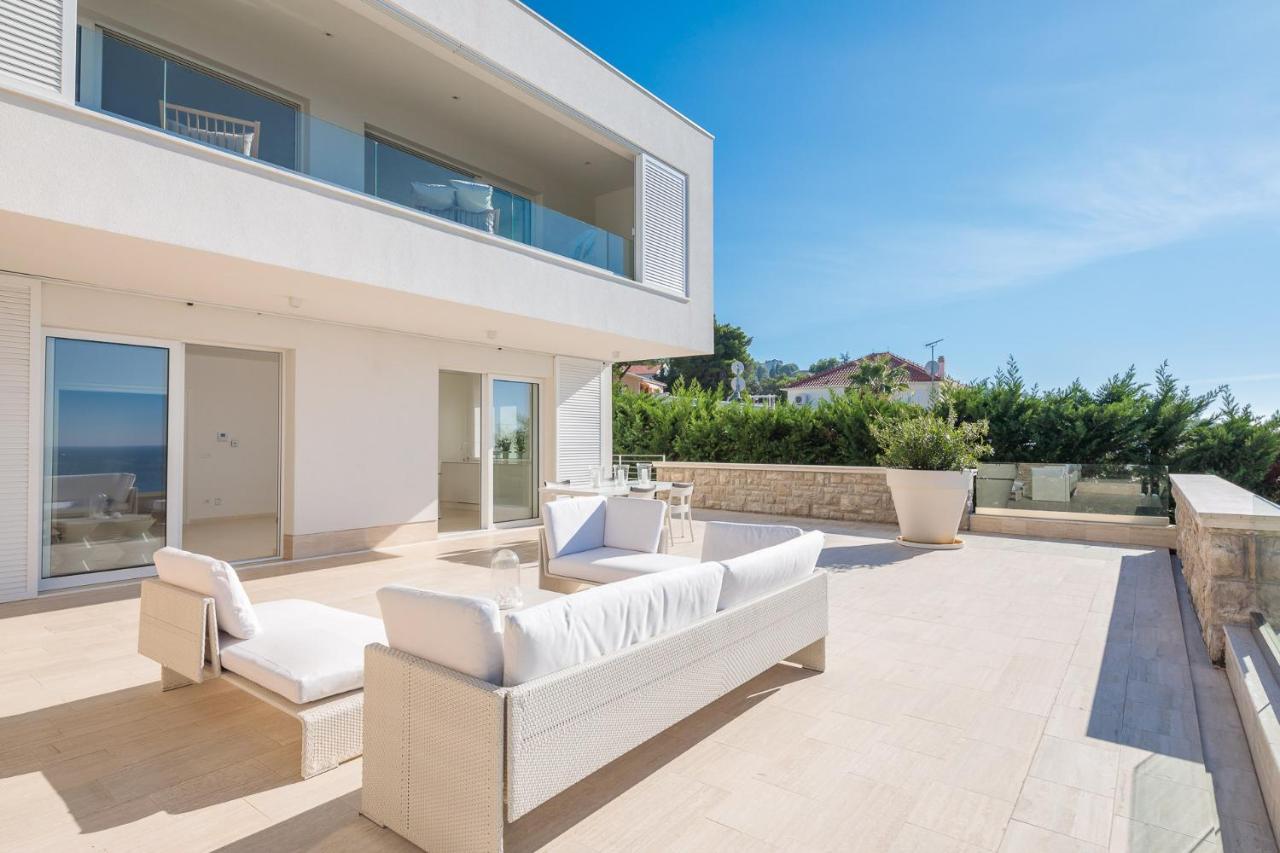 Luxury Seafront Villa Primosten Glamour With Private Pool, Sauna And Gym At The Beach In Primošten Dış mekan fotoğraf